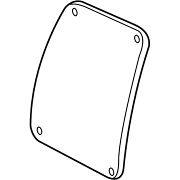 Ford F8UZ-1542006-BC Rear Glass, Gray Tint, Passenger Side