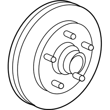 2000 Lincoln Navigator Brake Disc - YL1Z-1125-AA