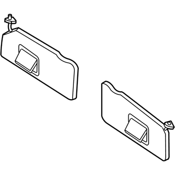 Mercury Sun Visor - 6M6Z-7804105-AA