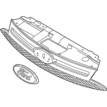 Ford 8S4Z-8200-BA Grille Assembly