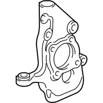 Ford 5W1Z-3K185-A Knuckle, Front Passenger Side