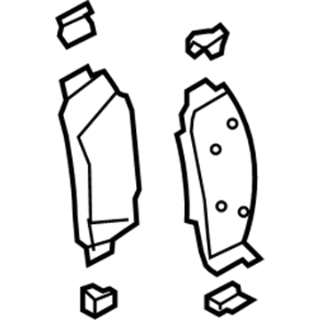 Ford DC3Z-2001-H Brake Pads, Front