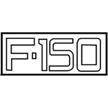 Ford 4L3Z-16720-AA Nameplate, Rear