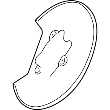 Ford Flex Brake Backing Plate - 8A8Z-2C029-A