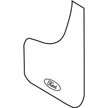 Ford F6AZ-16A550-AA Mud Guard, Black, Rear