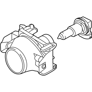 Ford 6E5Z-15200-A Fog Lamp Assembly, Front
