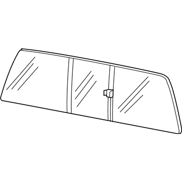 Ford 8C3Z-2542006-B Sliding Glass, Rear