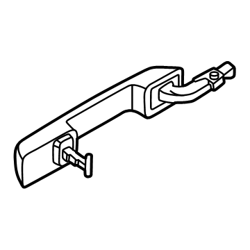 Ford ML3Z-1522404-FB Handle, Outside, Satin Chrome, Passenger Side