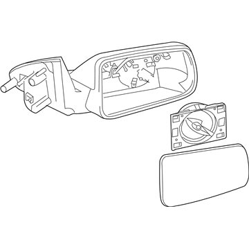 Ford 8S4Z-17683-BA Mirror Assembly