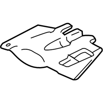 Ford 4W7Z-54043A89-AA Sound Absorber, Driver Side