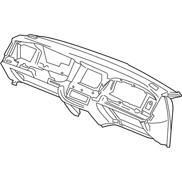 Ford 4W7Z-5404320-AAB Instrument Panel, Black