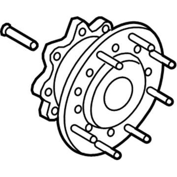 Ford HC3Z-1A014-A Hub & Rotor Spacer, Front