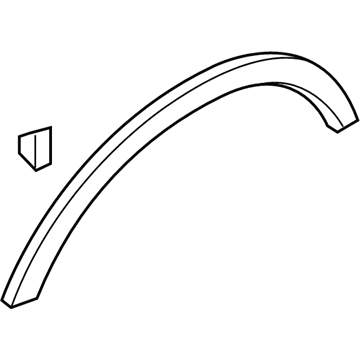Ford CJ5Z-78290A60-AB Wheel Opening Molding, Rear Passenger Side