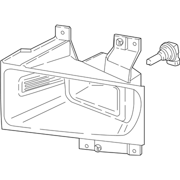 Ford HC3Z-15201-A Fog Lamp, Front Driver Side
