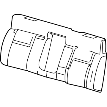Ford 6L3Z-1666800-A Seat Back Pad, Rear