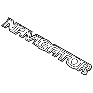 Ford 8L7Z-7842528-A Nameplate, Front