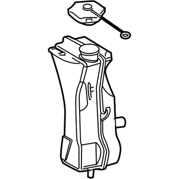 Ford 9C3Z-3E764-A Power Steering Reservoir