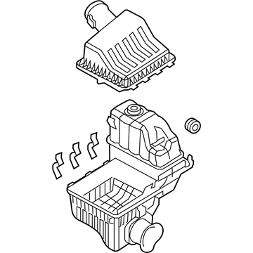 Ford F-250 Super Duty Air Filter Box - 7C3Z-9600-E