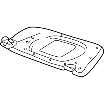 Lincoln Aviator Sun Visor - 4C5Z-7804104-BAA