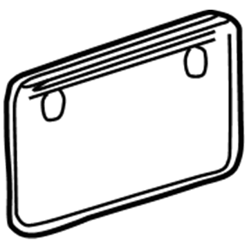 Ford F5TZ-17A385-D License Bracket, Front