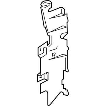 Ford 7R3Z-8310-B Side Air Baffle, Front Upper Passenger Side
