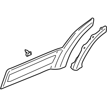 2006 Ford Escape Door Moldings - 3L8Z-7825557-AAPTM