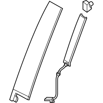 Lincoln Aviator Door Moldings - MC5Z-7820554-A