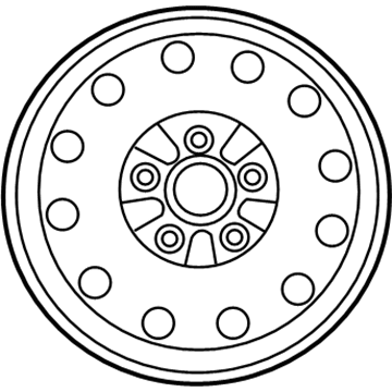 2009 Lincoln Town Car Spare Wheel - 6W1Z-1007-B