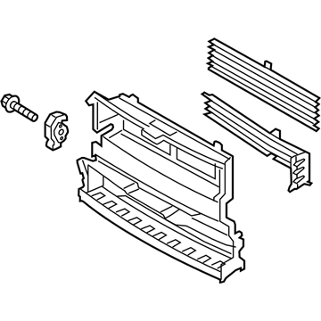 Ford DS7Z-8475-A Radiator Shutter Assembly, Front