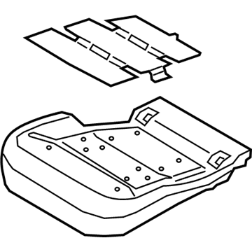 2020 Ford Police Interceptor Utility Seat Cushion - LB5Z-7863840-A