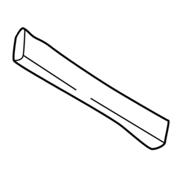 Ford 3W1Z-5420555-AAA Window Molding, Black, Driver Side