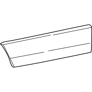 Lincoln Town Car Door Moldings - 6W1Z-5420878-APTM
