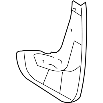 Ford 8G1Z-16A586-BB Mud Guard, Front Driver Side