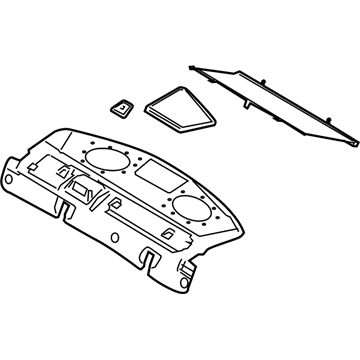 Ford 8G1Z-5446668-AD Package Tray Trim