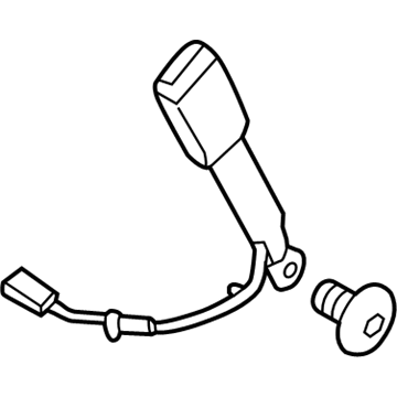 Lincoln HG9Z-5461202-BB Buckle End
