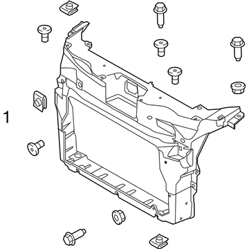 Ford BB5Z-16138-A Radiator Support, Front