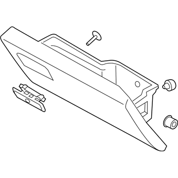 Ford HC3Z-25060T10-BC Glove Box Door, Front Driver Side