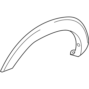 Ford BC3Z-16038-APTM Wheel Opening Molding, Front Passenger Side