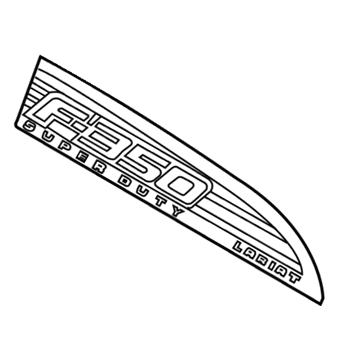 Ford CC3Z-16720-FC Nameplate, Front Passenger Side
