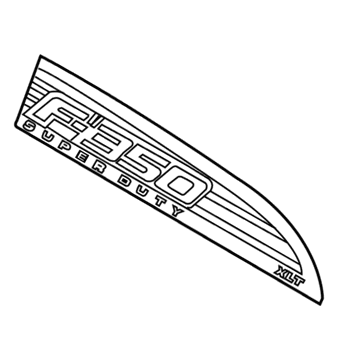 Ford CC3Z-16720-EC Nameplate, Front Passenger Side