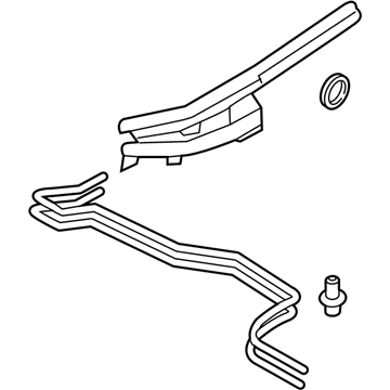 Ford F-350 Super Duty Automatic Transmission Oil Cooler Line - HC3Z-7R081-G
