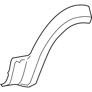 Ford 8A4Z-7429164-AAPTM Wheel Opening Molding, Rear Passenger Side