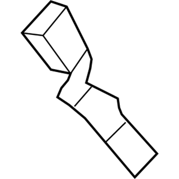 Ford 6L2Z-7860045-CC Buckle End, Black, Rear Driver Side