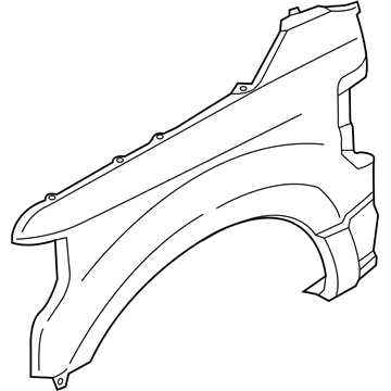 Ford LC3Z-16005-D Fender, Front Passenger Side