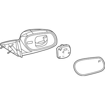 Mercury 6W7Z-17682-BA Mirror Assembly