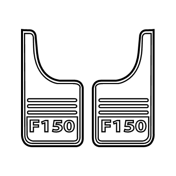 Ford VHL3Z-16A550-A Mud Guard, Front