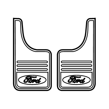 Ford Mud Flaps - VHL3Z-16A550-B