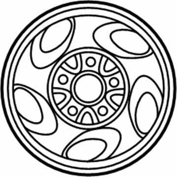 1997 Ford F-250 Spare Wheel - F65Z-1007-EB