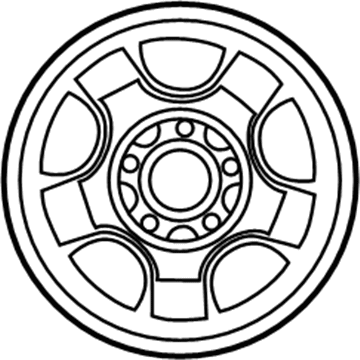 2004 Ford F-150 Heritage Spare Wheel - YL3Z-1007-AA