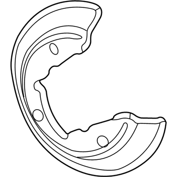 Mercury Sable Brake Backing Plate - F3DZ-2C028-A